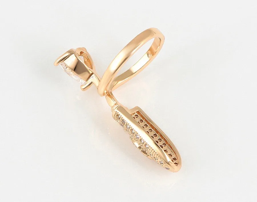 14K Gold Plated Fashion Nail Ring