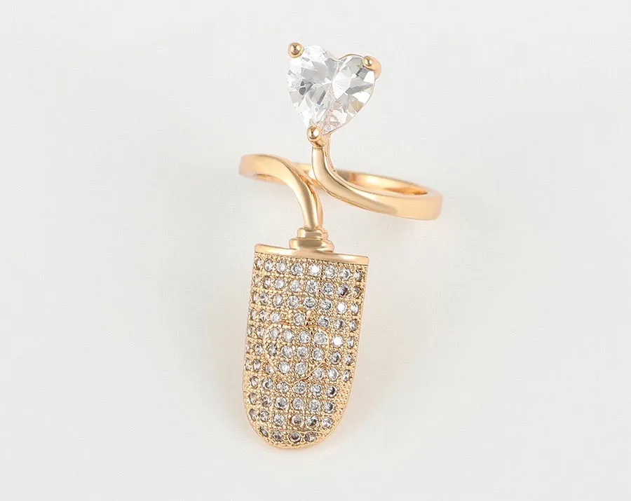 14K Gold Plated Fashion Nail Ring