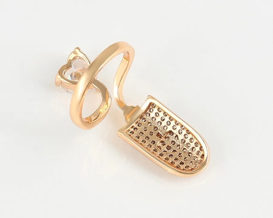 14K Gold Plated Fashion Nail Ring