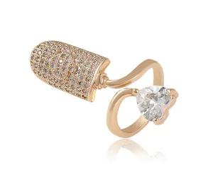 14K Gold Plated Fashion Nail Ring