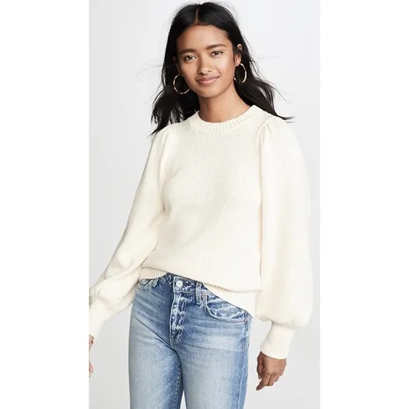 14th &amp; Union knit puff sleeves pullover sweater M