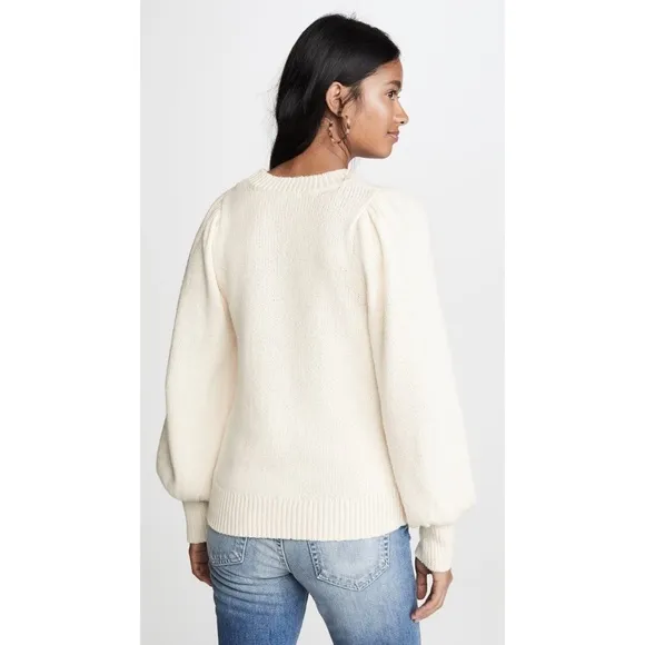 14th &amp; Union knit puff sleeves pullover sweater M