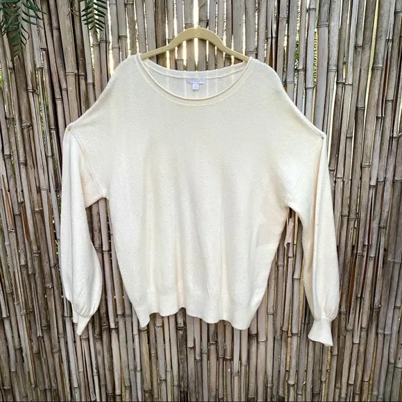 14th &amp; Union knit puff sleeves pullover sweater M