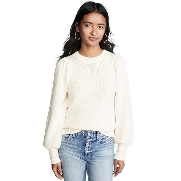 14th &amp; Union knit puff sleeves pullover sweater M