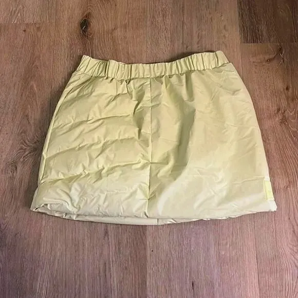 #204 NWT- RAINS Loop W Mini Skirt Straw Puffer Sz: XS &amp; M RET$170 GET THE SET!!