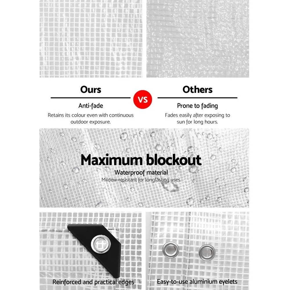 2Mx3M Tarp Heavy Duty Cover 135Gsm Clear