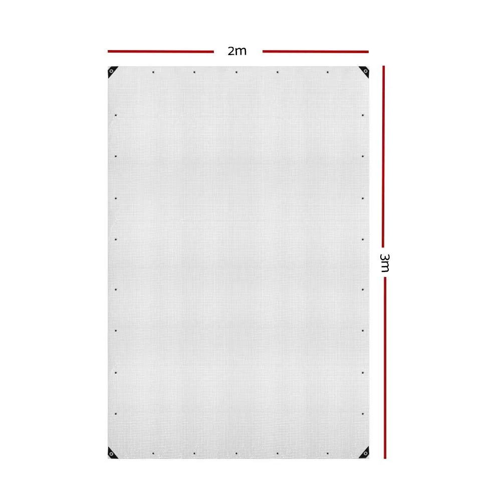 2Mx3M Tarp Heavy Duty Cover 135Gsm Clear