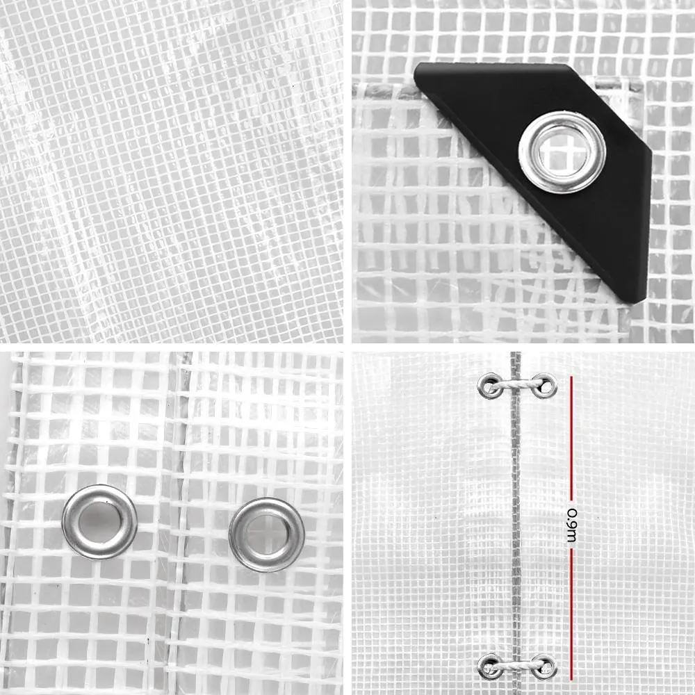 2Mx3M Tarp Heavy Duty Cover 135Gsm Clear