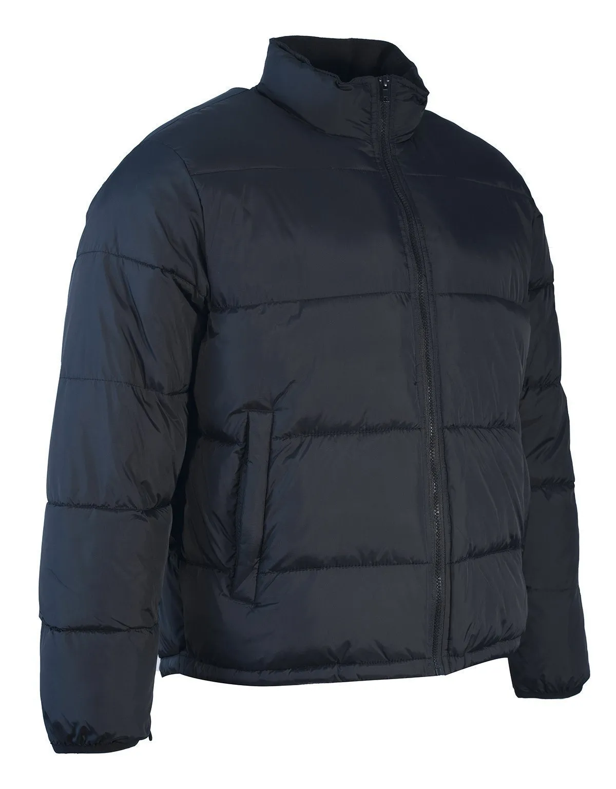 3-in-1 Hi Vis Winter Safety Parka with Removable Black Nylon Puff Jacket