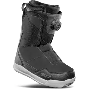 32 Womens Shifty Boa Snowboard Boot Black Grey White 2025