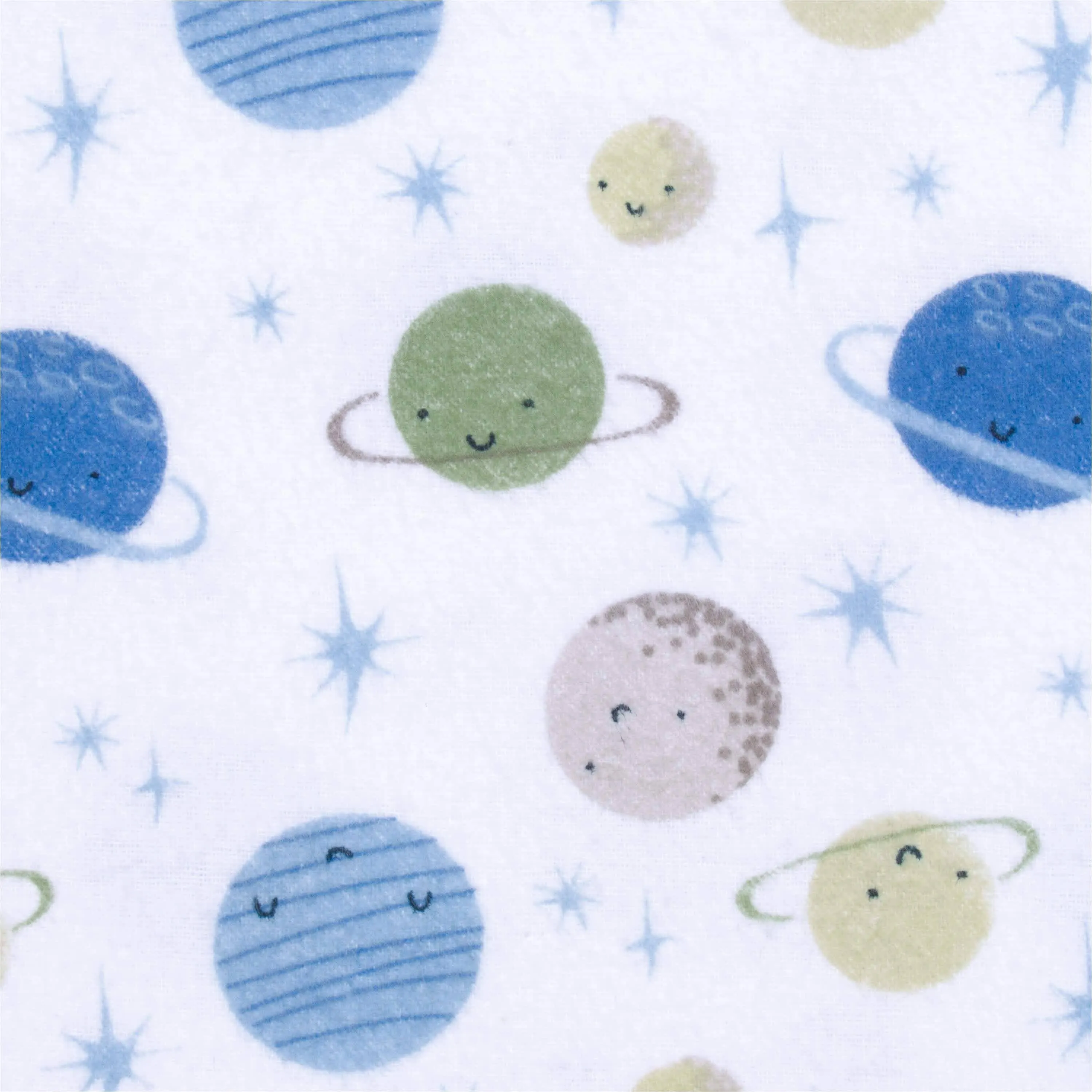 5-Pack Baby Boys Space Flannel Receiving Blankets