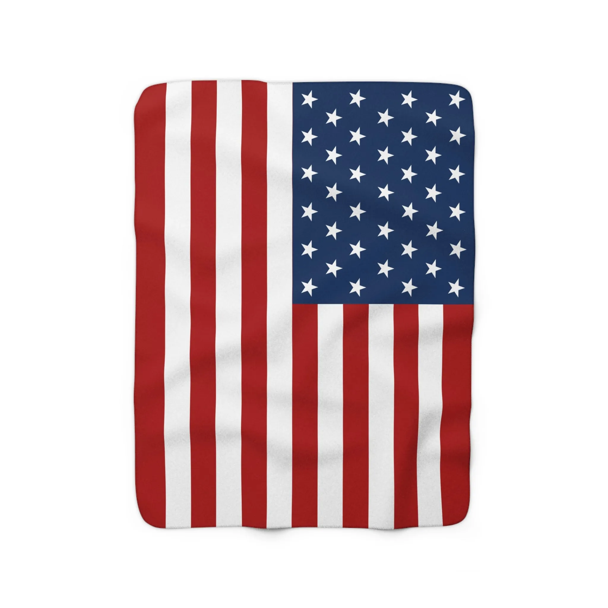 American Flag Sherpa Fleece Blanket