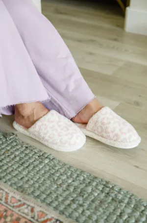 Animal Print Slippers - pink