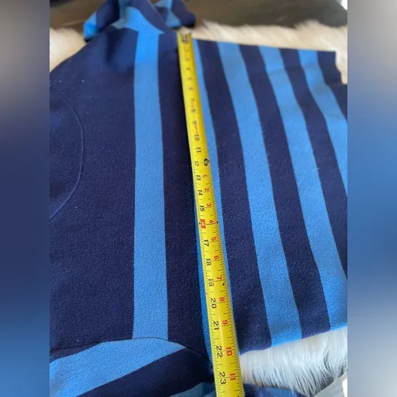 Anthropologie Blue Striped Sweater