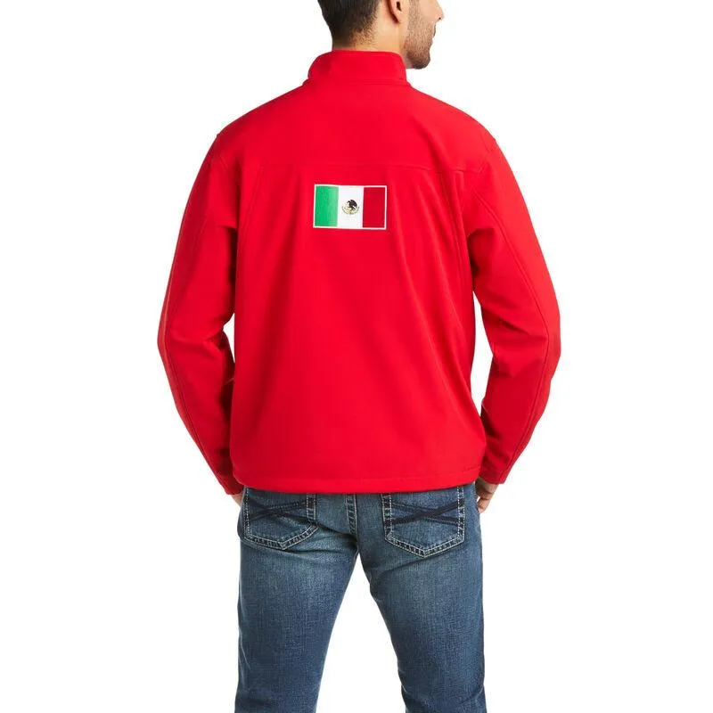Ariat- Mens Mexico New Team Soft-shell Jacket in Red