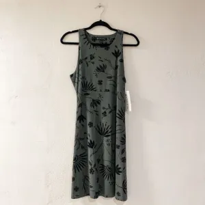 Athleta Santorini High Neck Dress in Gray Black Medium NWT
