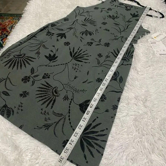 Athleta Santorini High Neck Dress in Gray Black Medium NWT