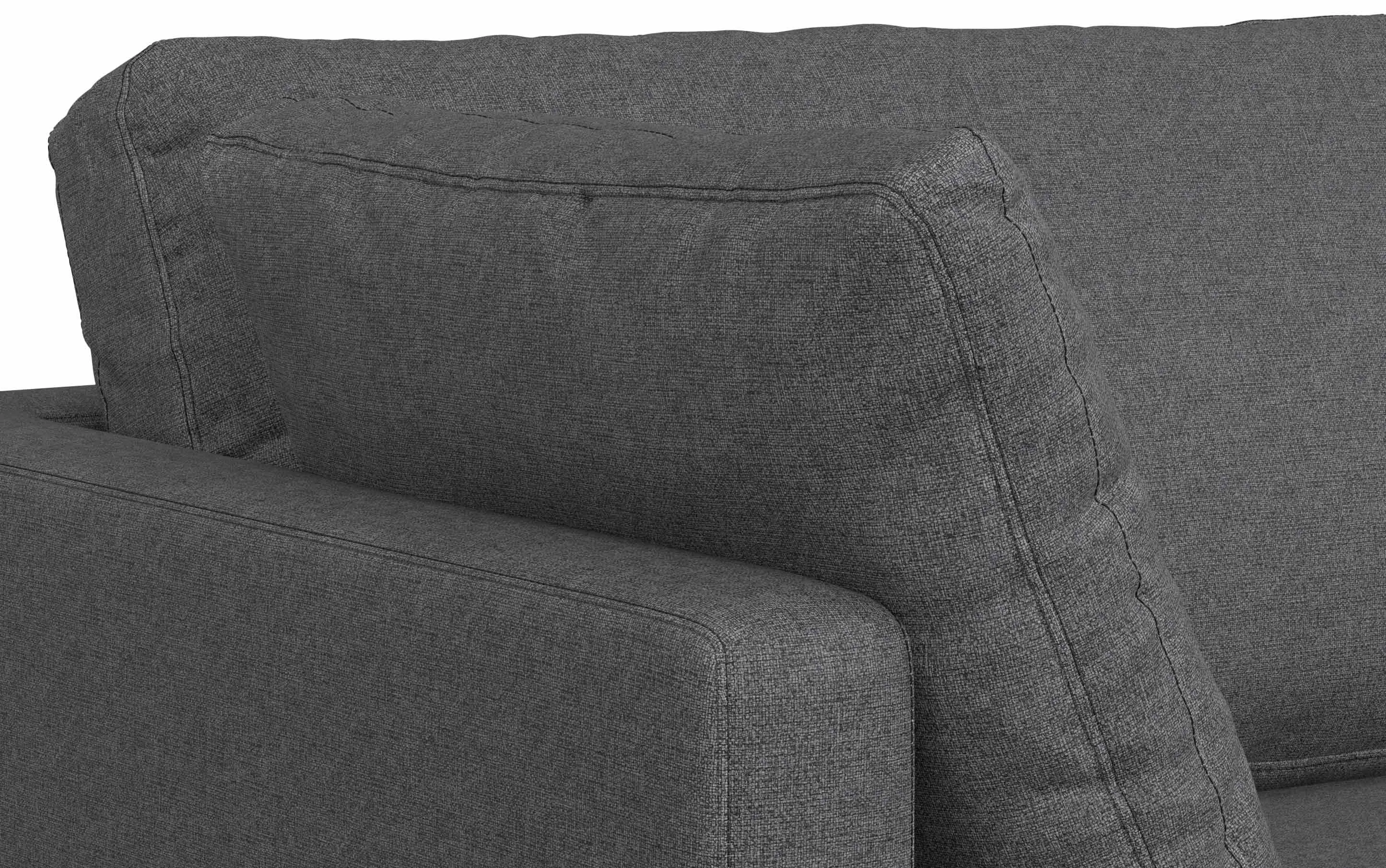 Ava 90 inch Mid Century Sofa with Ottoman Set