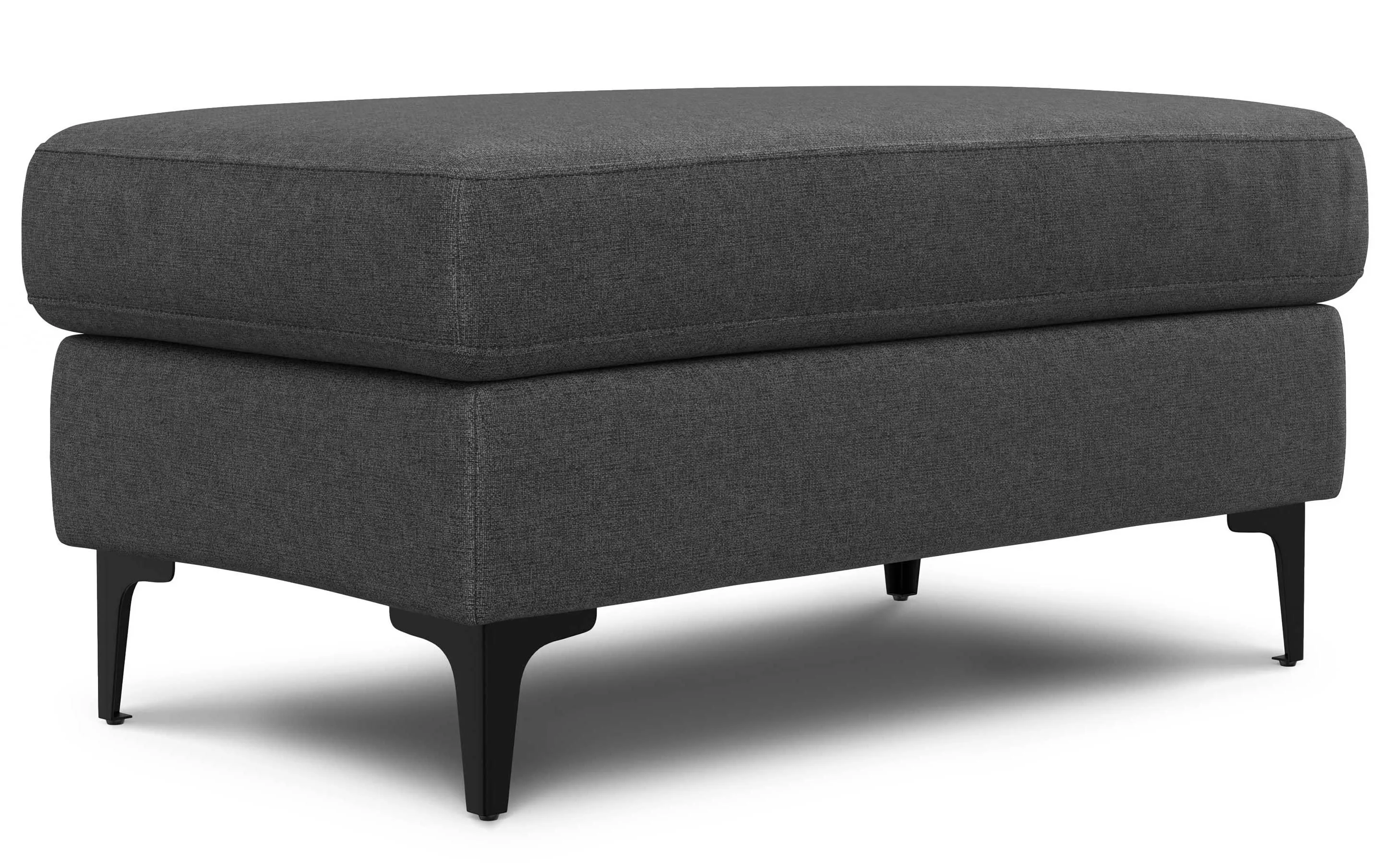 Ava 90 inch Mid Century Sofa with Ottoman Set