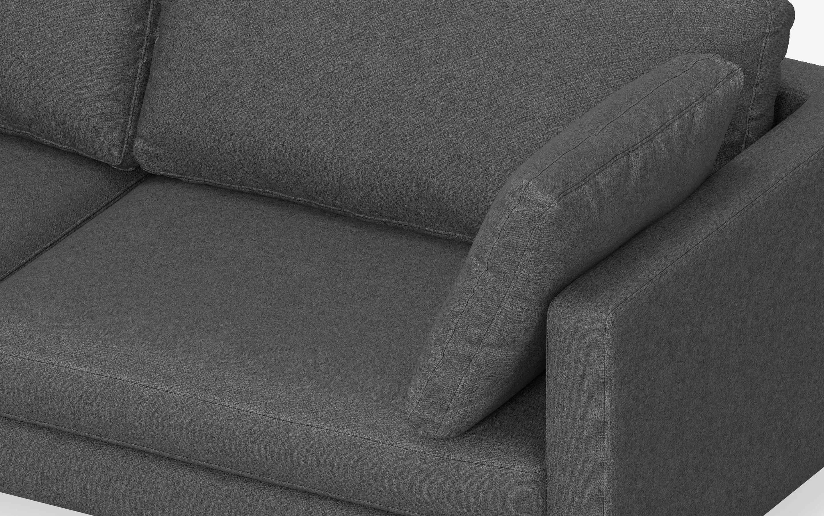 Ava 90 inch Mid Century Sofa with Ottoman Set