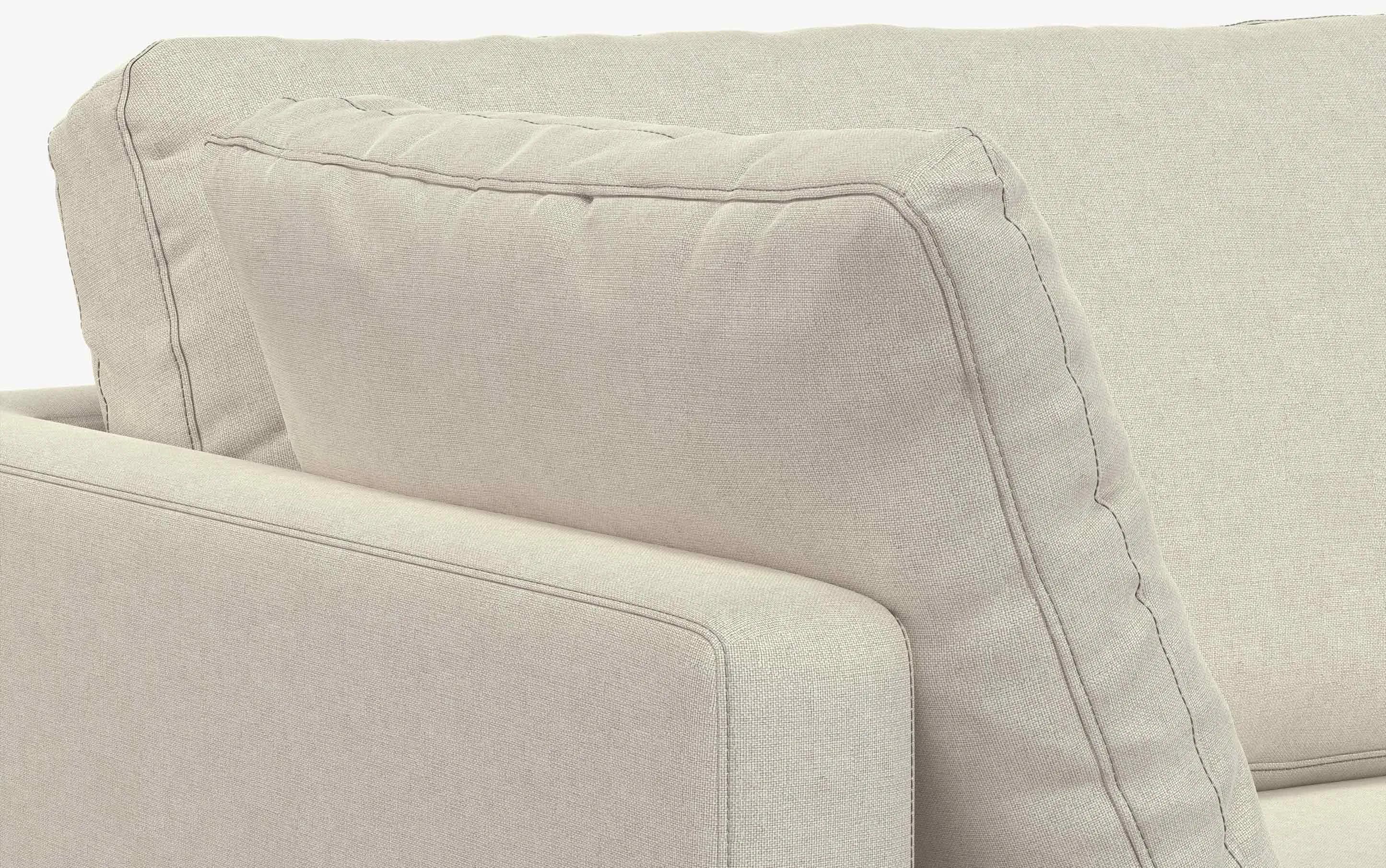Ava 90 inch Mid Century Sofa with Ottoman Set