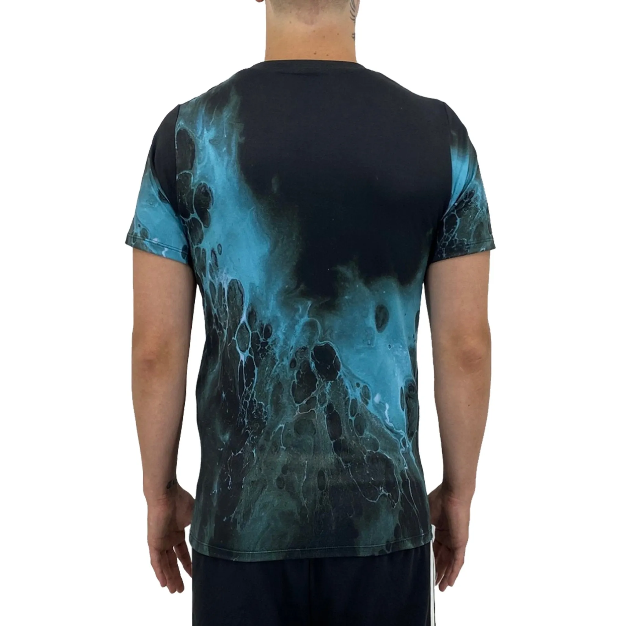 Black Blue Splash Men's T-shirt