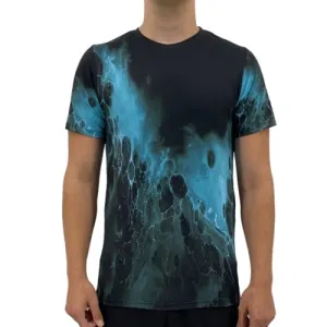 Black Blue Splash Men's T-shirt