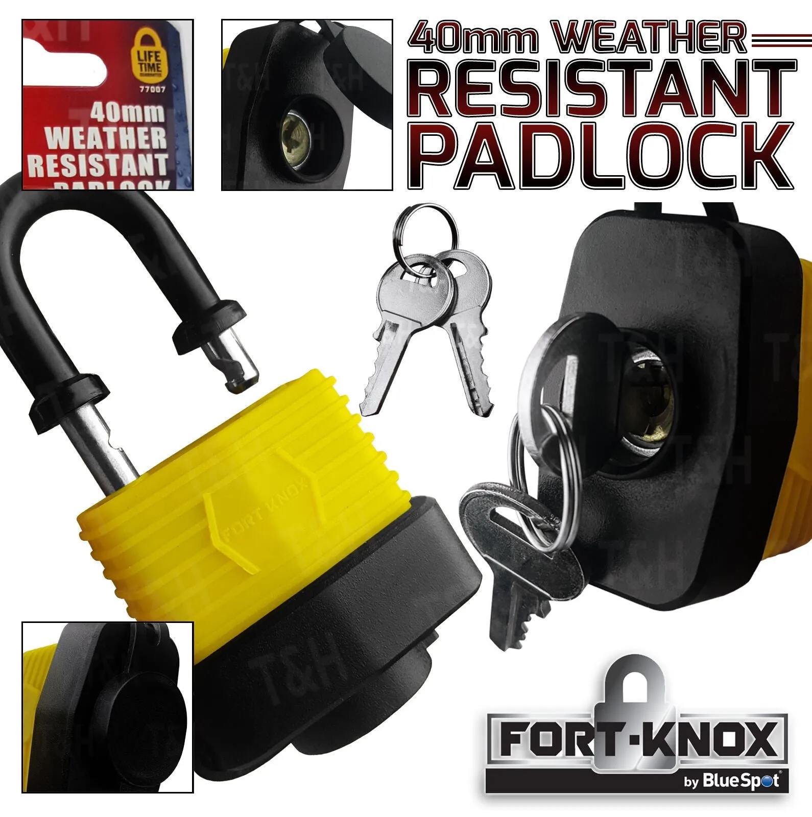 BLUESPOT 40MM WEATHER RESISTANT PADLOCK