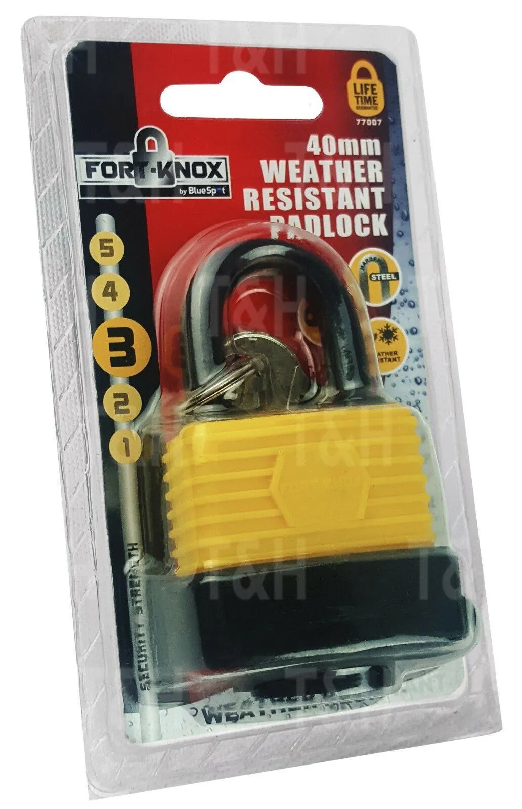 BLUESPOT 40MM WEATHER RESISTANT PADLOCK