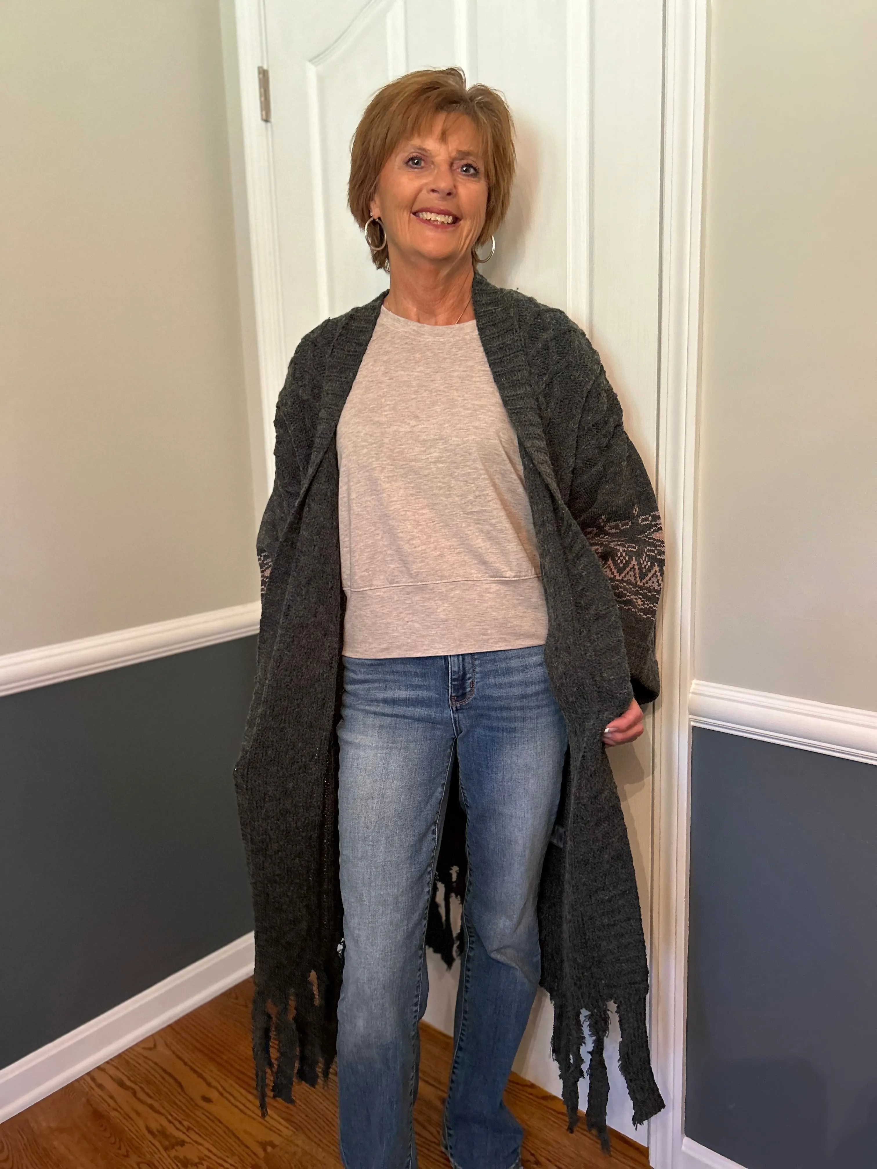 Carigan Fringe Duster