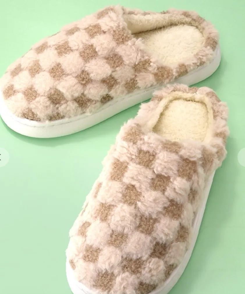 Checkered Slippers