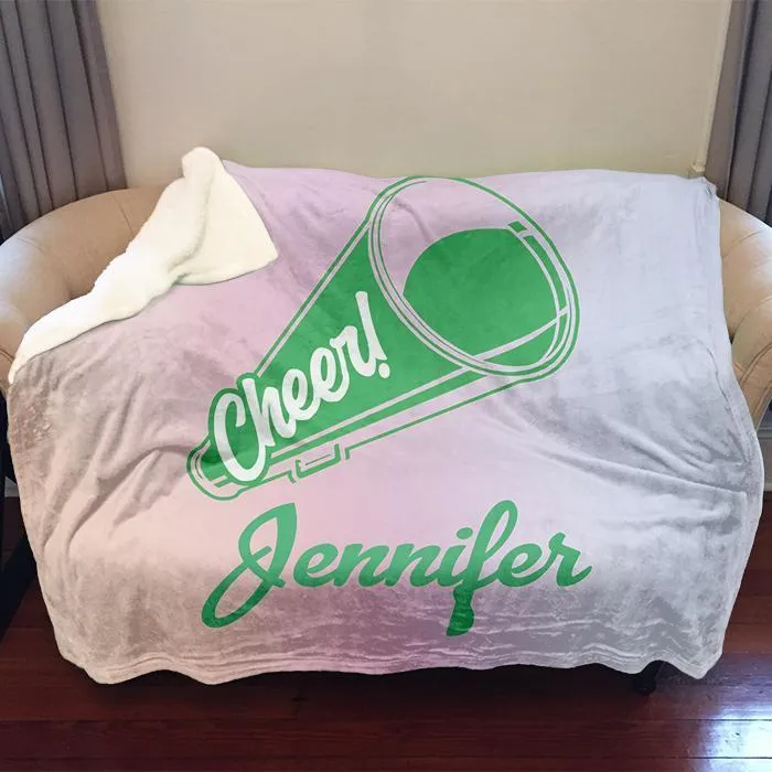 Cheerleader Personalized Blankets