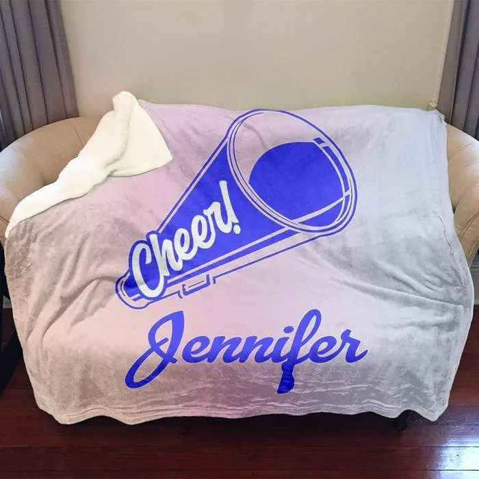 Cheerleader Personalized Blankets