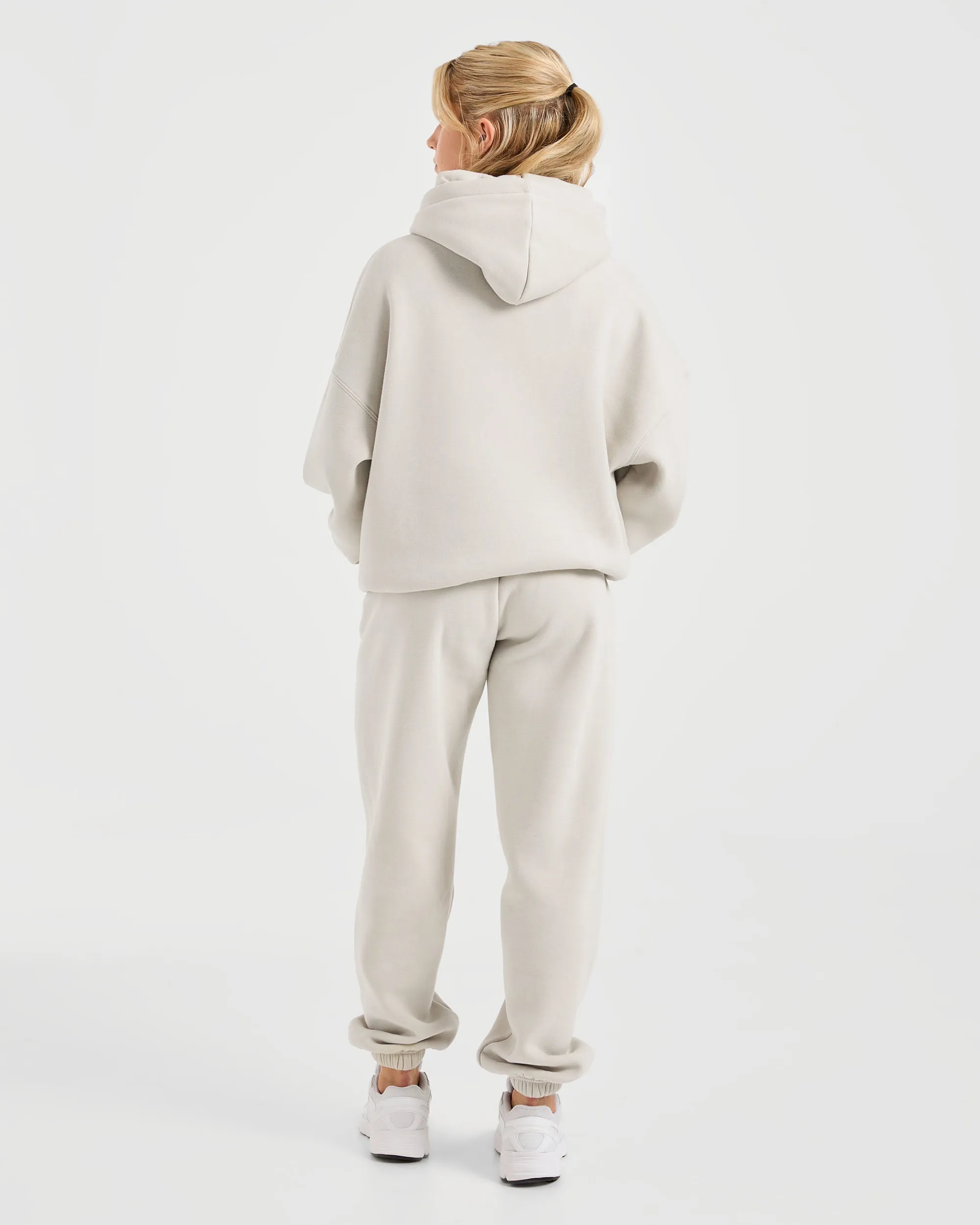 Classic Plush Oversized Hoodie - Sand