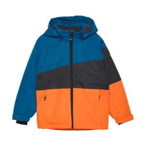 Colour Block Ski Jacket - Orange - 1 Left Size 4-5 years