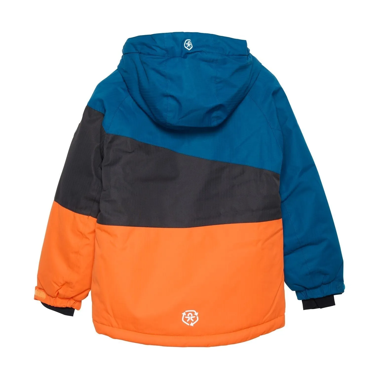 Colour Block Ski Jacket - Orange - 1 Left Size 4-5 years