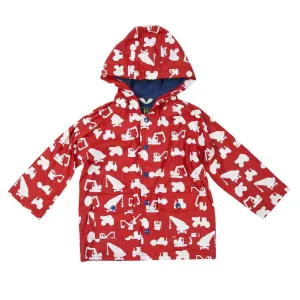 Colour Changing Rain Jacket- Red Construction
