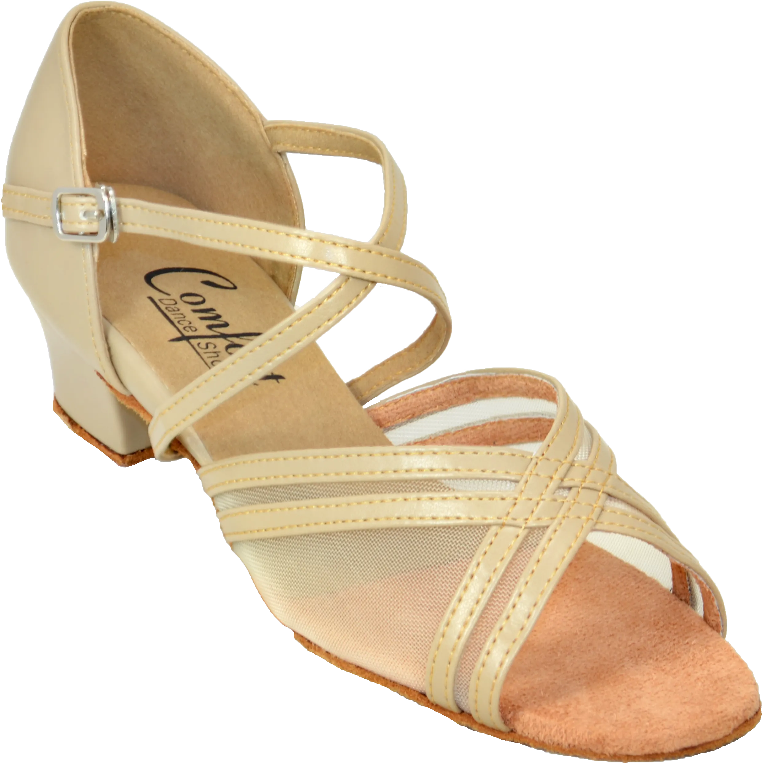 Comfort Parallel Mesh - Tan Leather