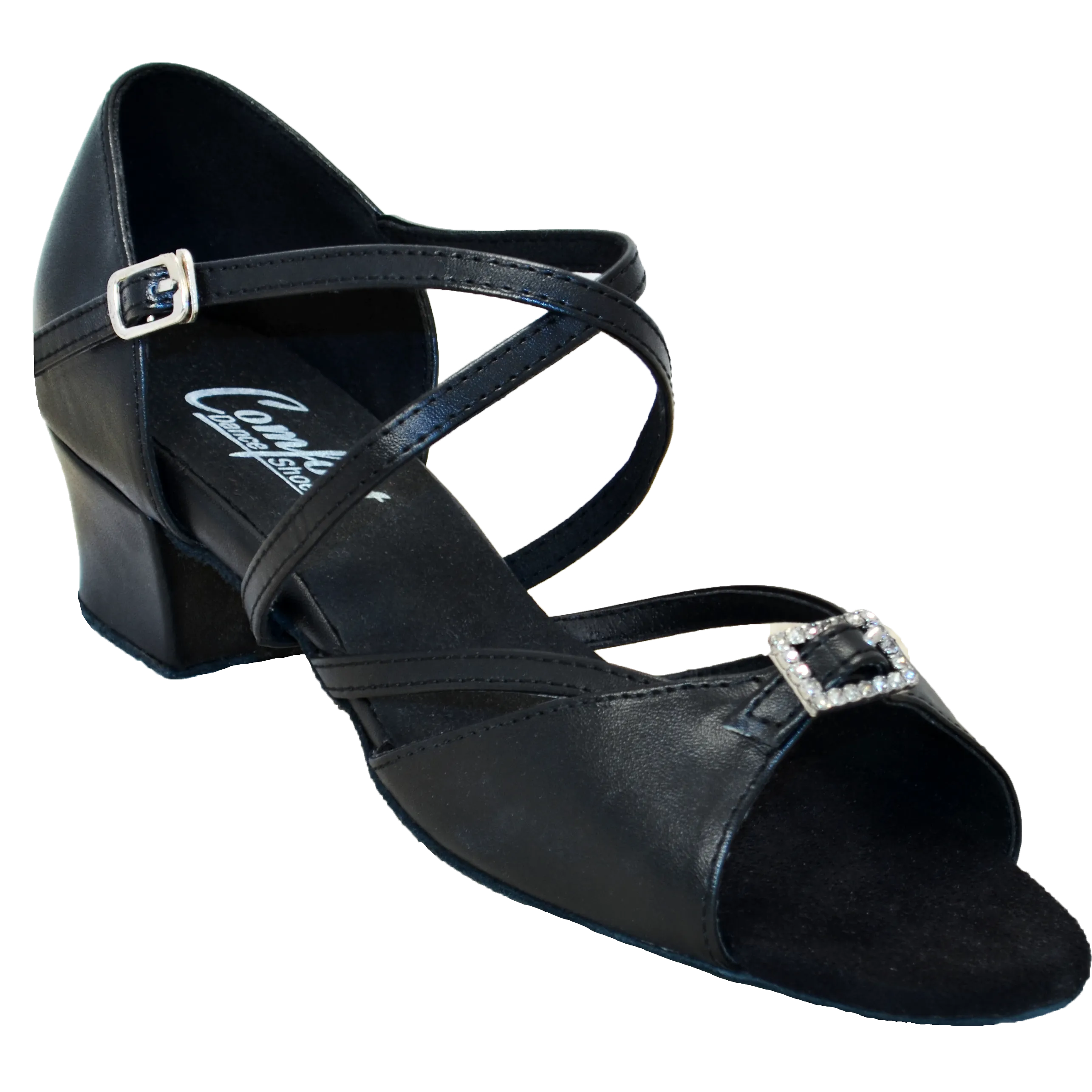 Comfort Single Buckle - Black Leather
