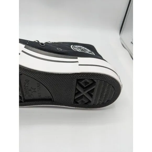 Converse Women's Chuck Taylor All Star Lift Platform High, Black White, 8.5 M US