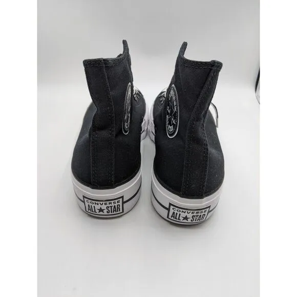 Converse Women's Chuck Taylor All Star Lift Platform High, Black White, 8.5 M US