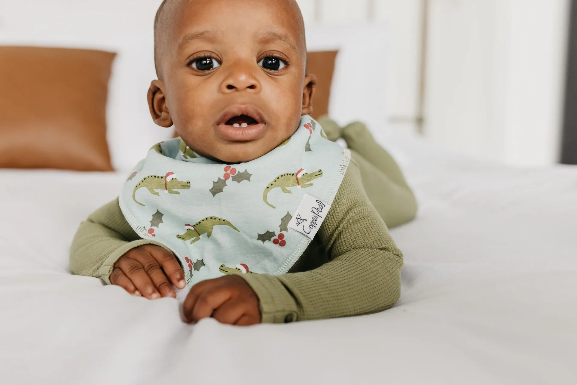 Copper Pearl Polar Bandana Bib Set