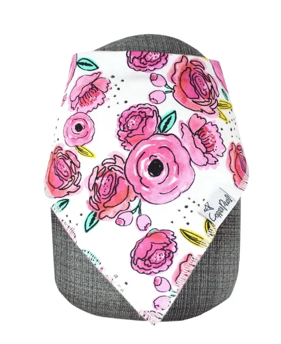 Copper Pearl Single Bandana Bib- Bloom