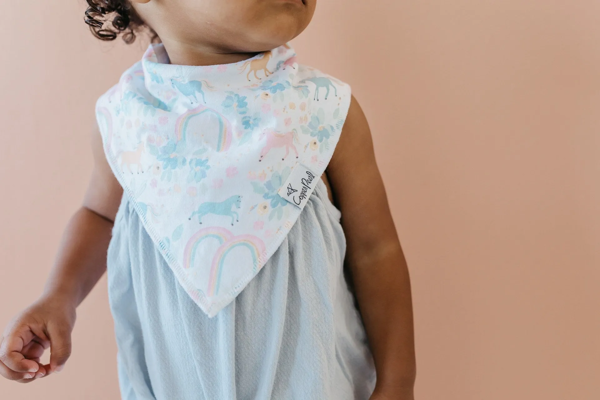 Copper Pearl Whimsy Bandana Bib Set