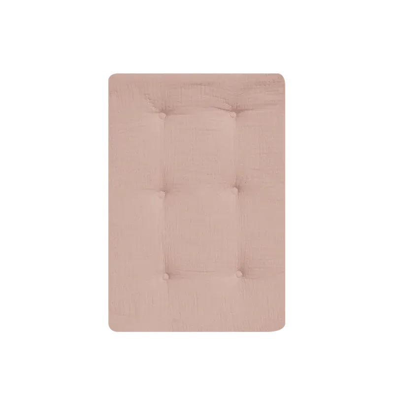 Cotton Stroller Mattress - Seashell Pink