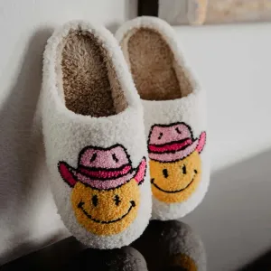 Cowgirl Smiley Slippers