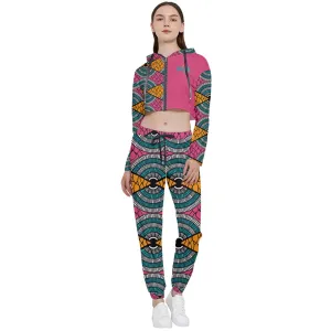 Cropped Zip Up Lounge Set