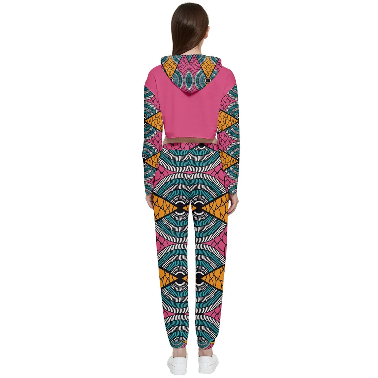 Cropped Zip Up Lounge Set