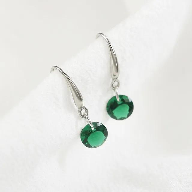 Crystal Water Drop Earrings Women
