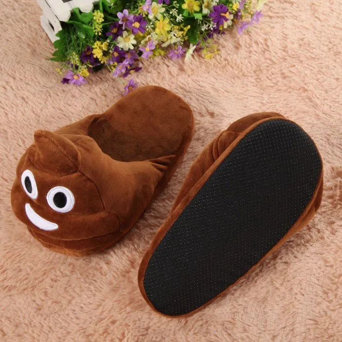 Cute and Fun Plush Emoji Slippers